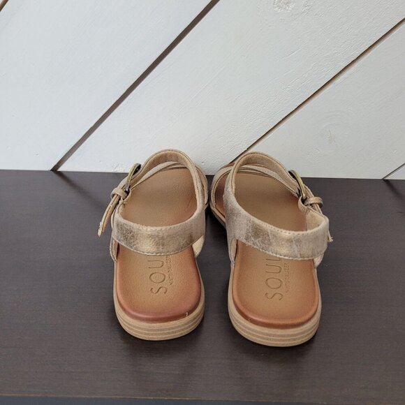 NEW Soul Naturalizer Jayvee Ankle Strap Sandals Metallic Mauve Faux Leather 8W - Picture 6 of 10